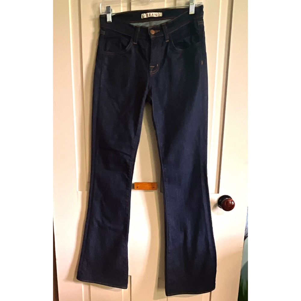 J Brand Women's Dark Wash Blue Bootcut Denim Jeans 5-Pocket Button Sz 25